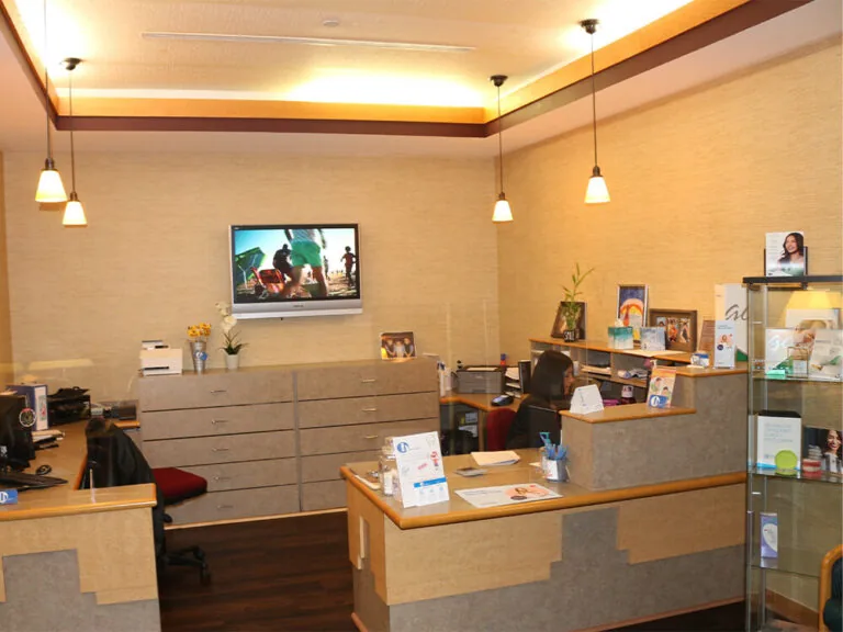 front desk area of Harris Dentistry in Boca Raton, FL