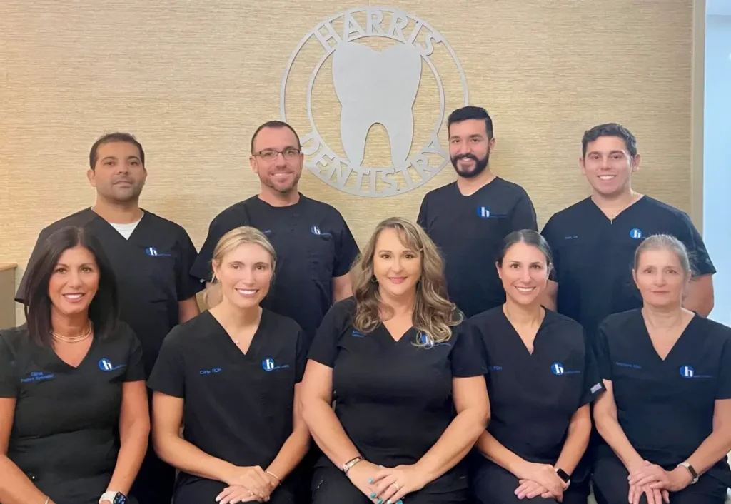 Dr. Scott Harris and his dental care team at Harris Dentistry in Boca Raton, FL