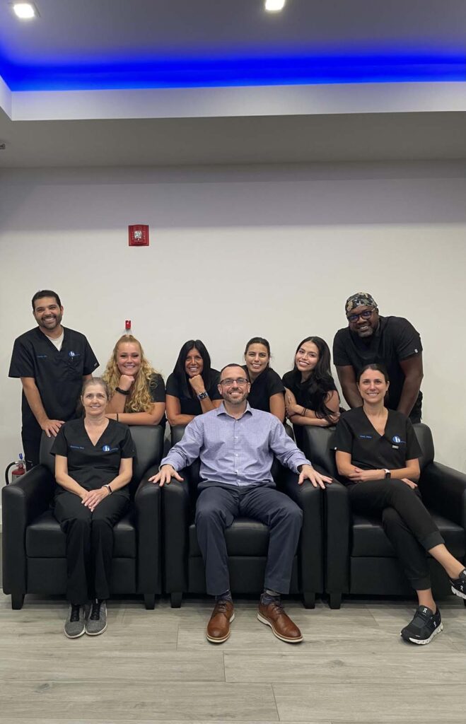The team of dental professionals and doctors at Harris Dentistry in Boca Raton, FL.